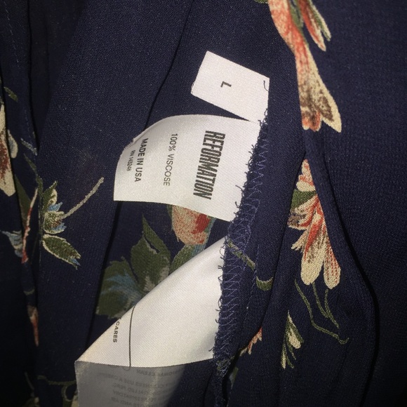 Reformation Wanda Dress in Tulsa Rose, sz L. - Picture 8 of 8